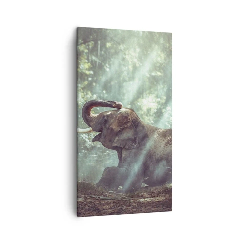 Schilderen op canvas - En luister hier eens naar... - 45x80 cm