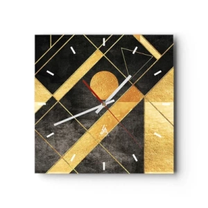 Wandklok - Klok - De zon van de woestijn - 30x30 cm