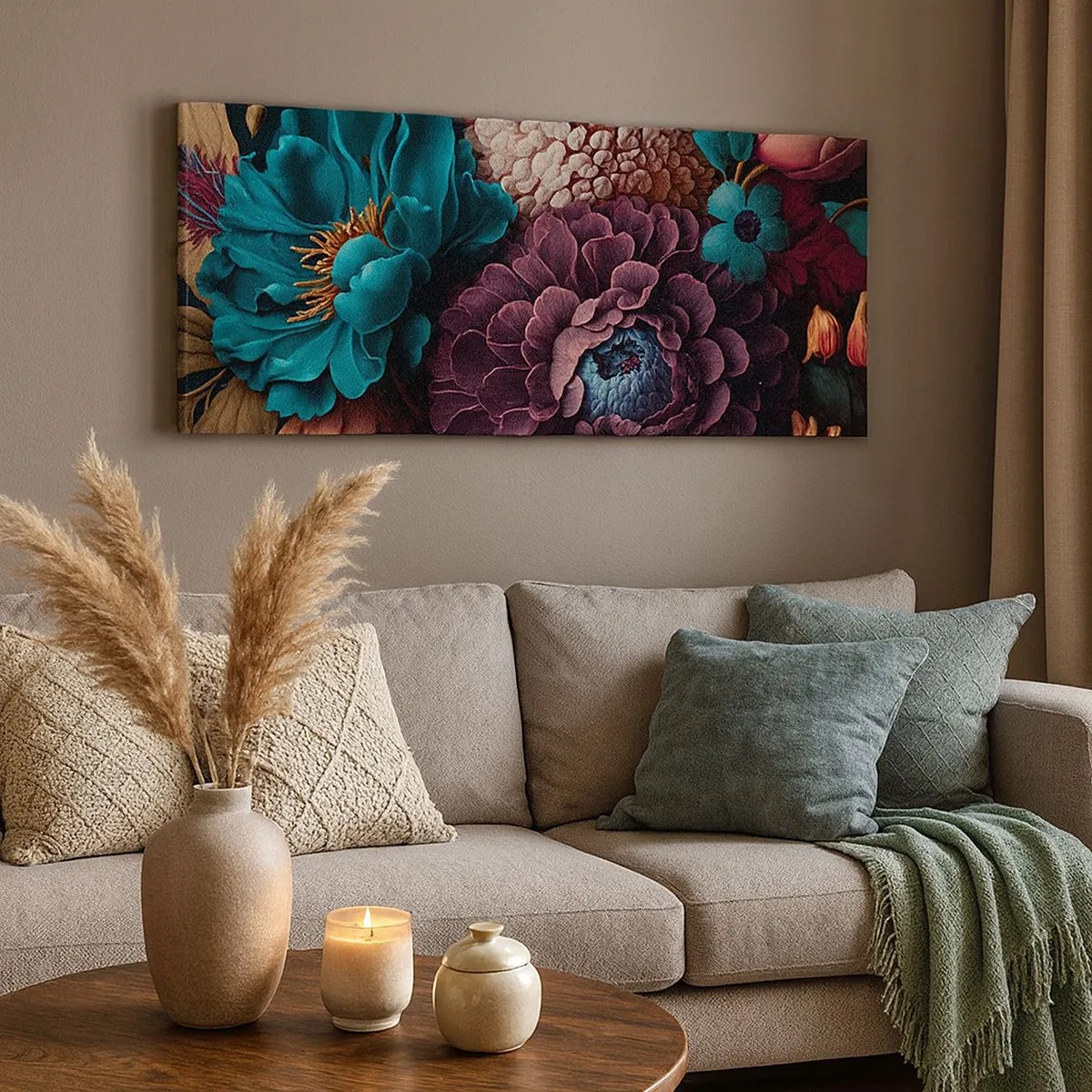 Schilderen op canvas - Natuur in overvloed - 100x40 cm