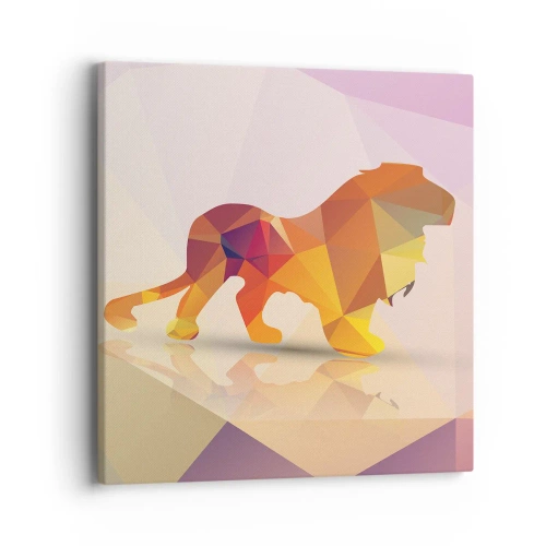 Schilderen op canvas - De diamanten koning - 40x40 cm