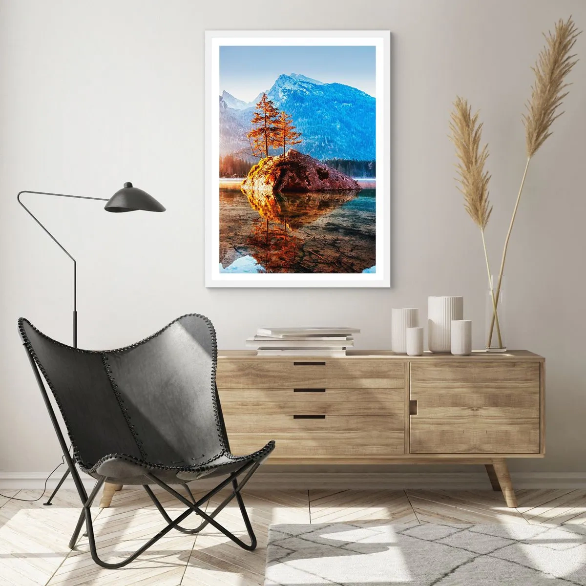 Poster in een witte lijst - De natuur in een nieuw licht - 40x50 cm