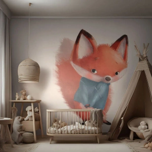 Fotobehang Standard Eco - Past het bij me? - Voor kinderen, Vos, Sprookje - 300x210 cm