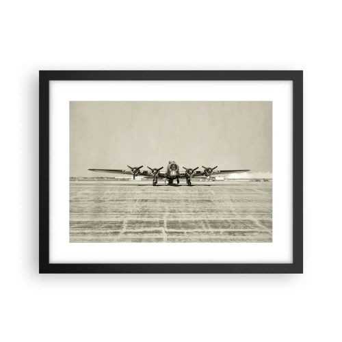 Poster in een zwarte lijst - Zoals altijd klaar - 40x30 cm