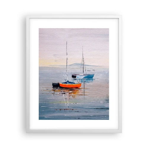 Poster in een witte lijst - Een welverdiende rust - 40x50 cm