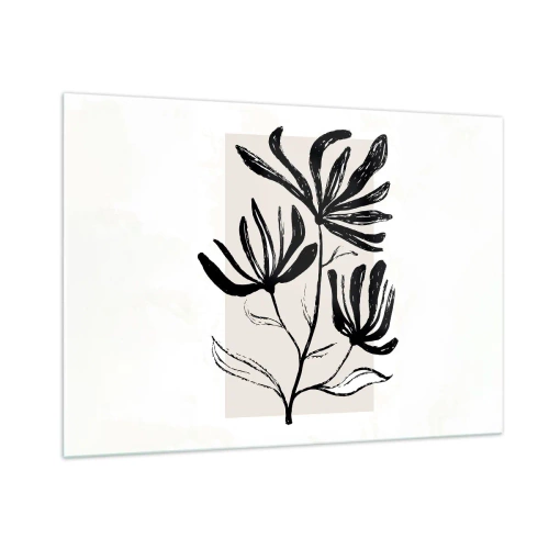 Schilderen op glas - Schets voor het herbarium - 100x70 cm