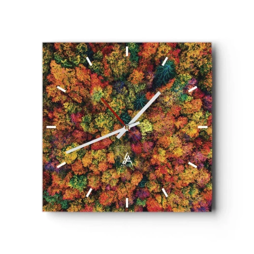 Wandklok - Klok - Boeket herfstbomen - 30x30 cm