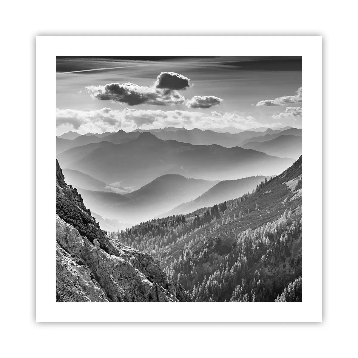 Poster - Tot aan de horizon - 50x50 cm