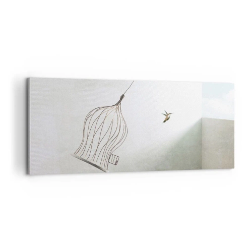 Schilderen op canvas - In je element - 100x40 cm