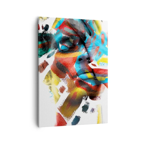 Schilderen op canvas - Een kleurrijke persoonlijkheid - 50x70 cm