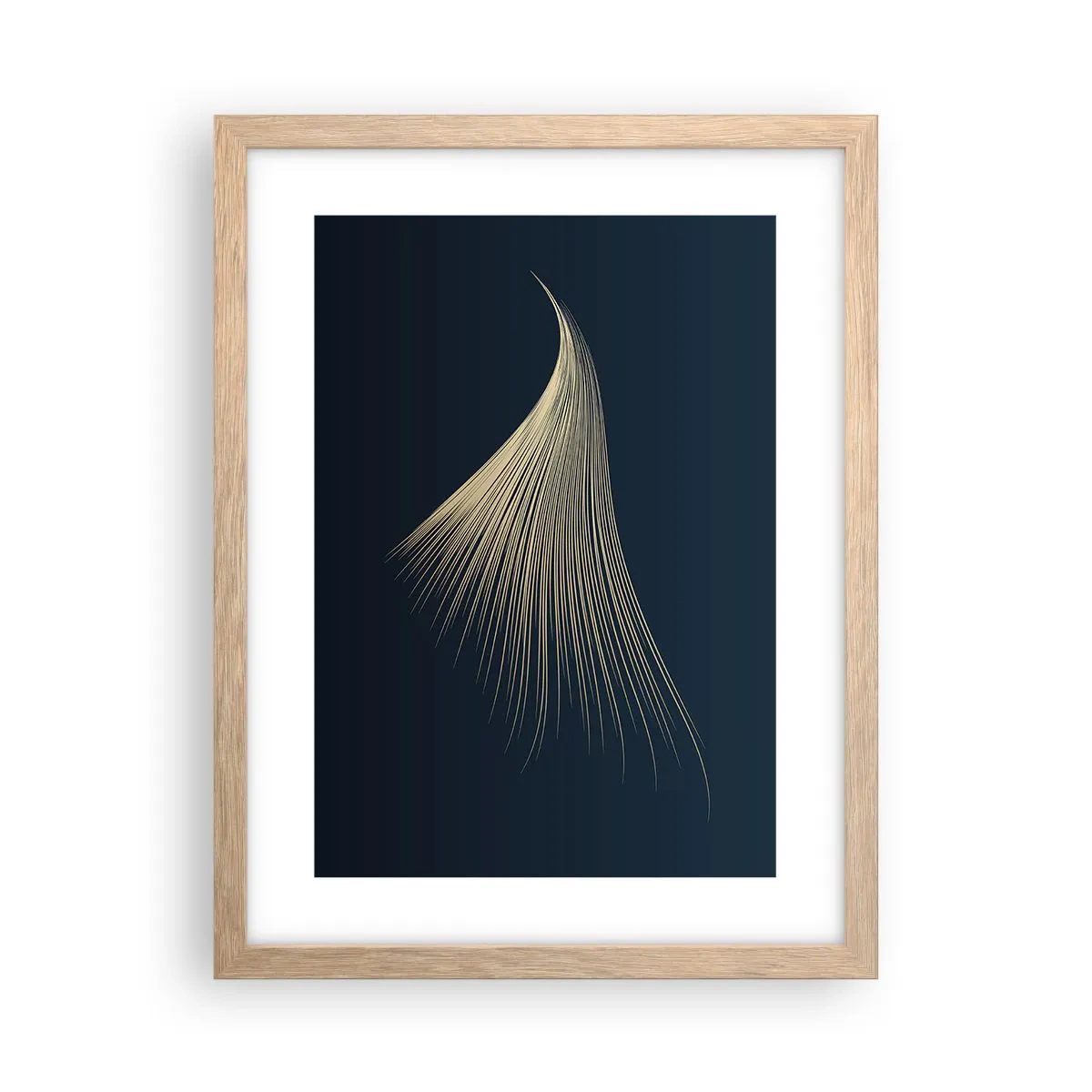 Een poster in een licht eiken lijst - Als het haar van een engel - 30x40 cm