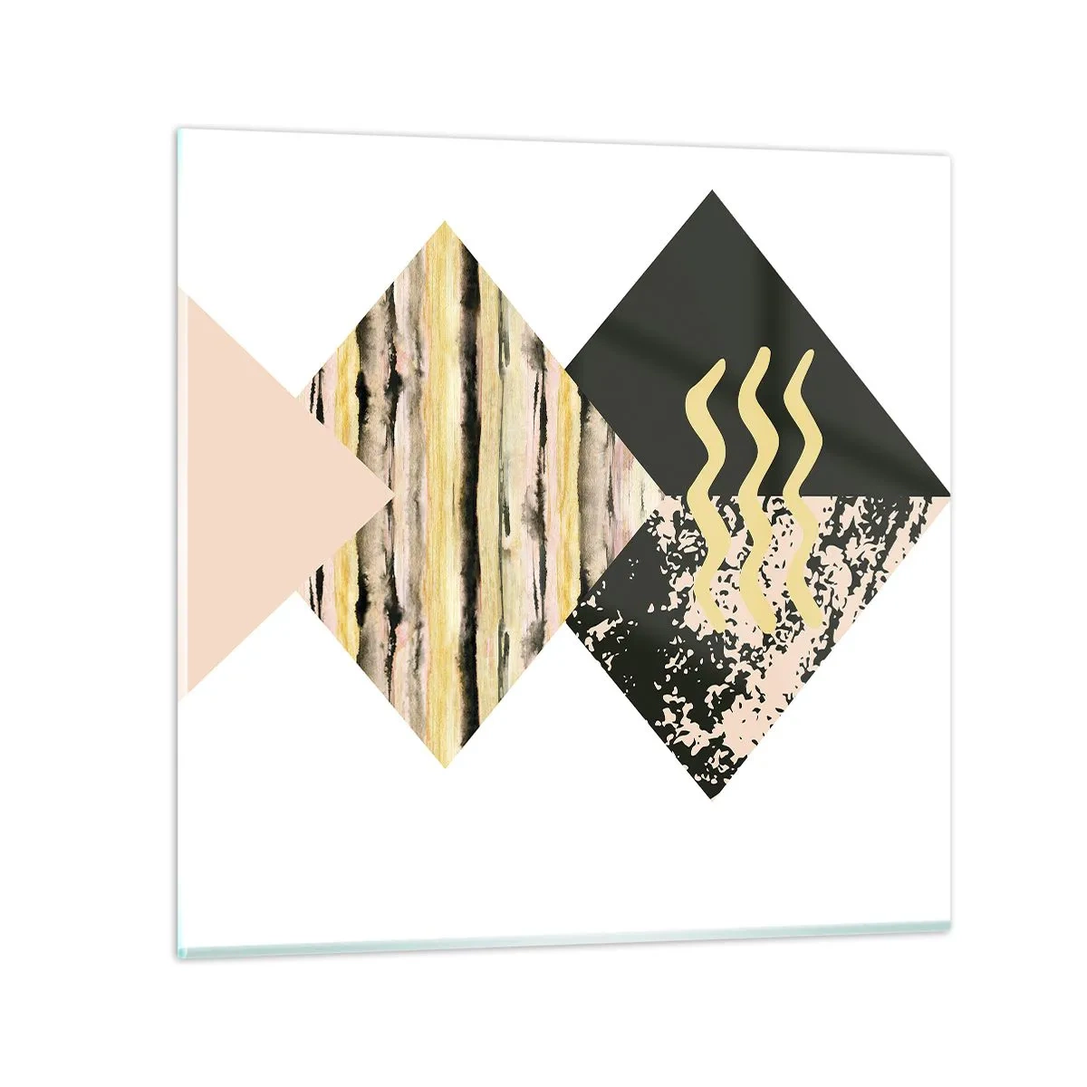 Schilderen op glas - Er is niet zo eenvoudig - 50x50 cm