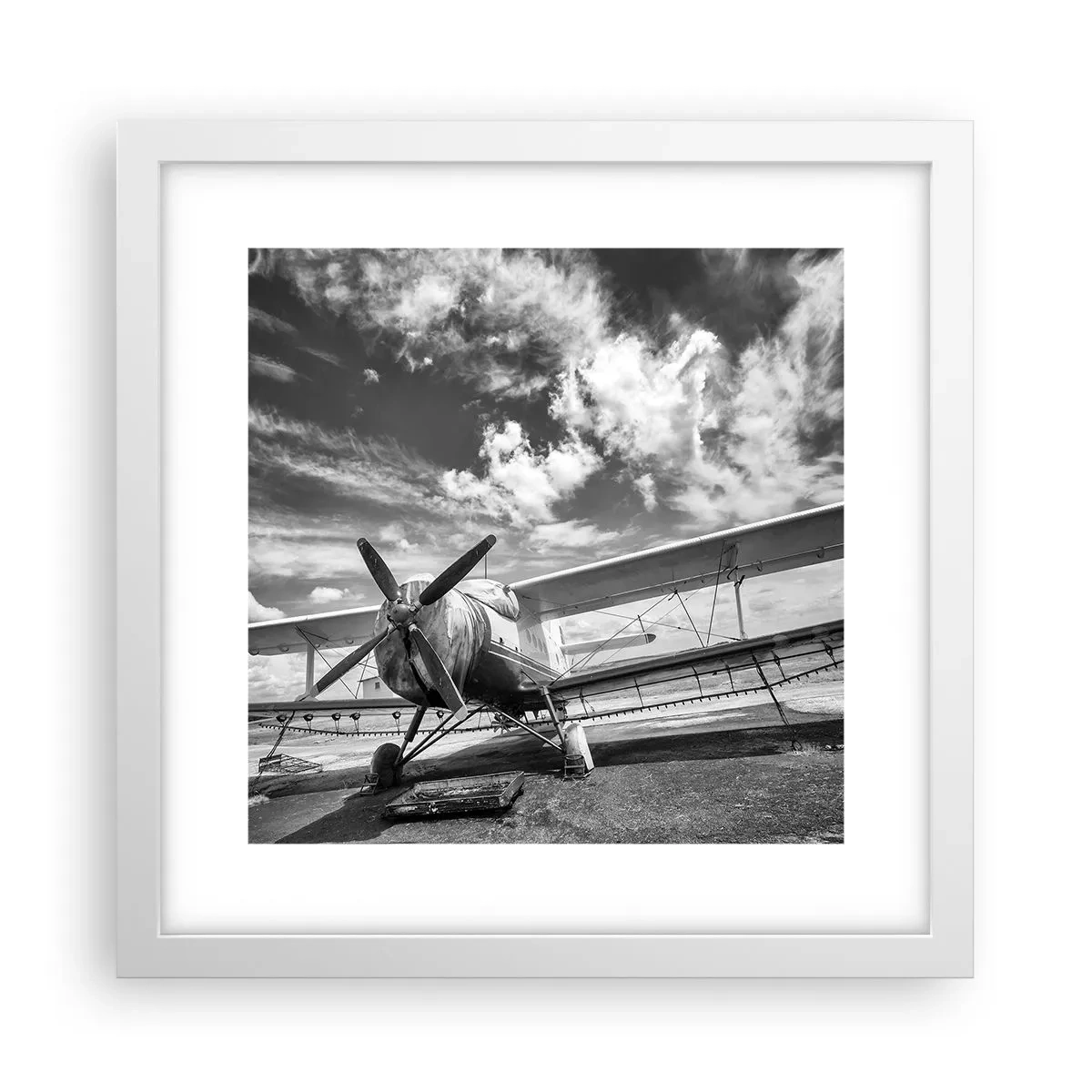 Poster in een witte lijst - Ik kan niet wachten! - 30x30 cm