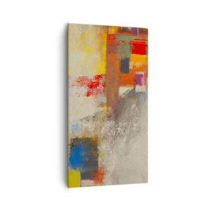 Schilderen op canvas - Kleur geometrie - 55x100 cm