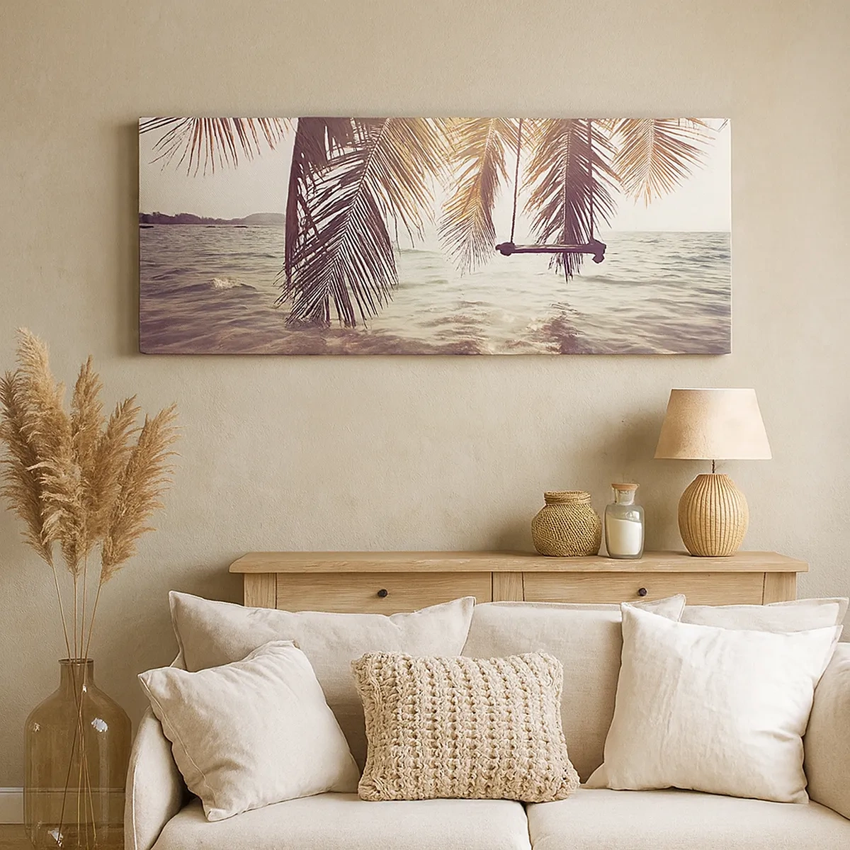 Schilderen op canvas - Je kunt naar believen in de wolken slingeren - 30x30 cm