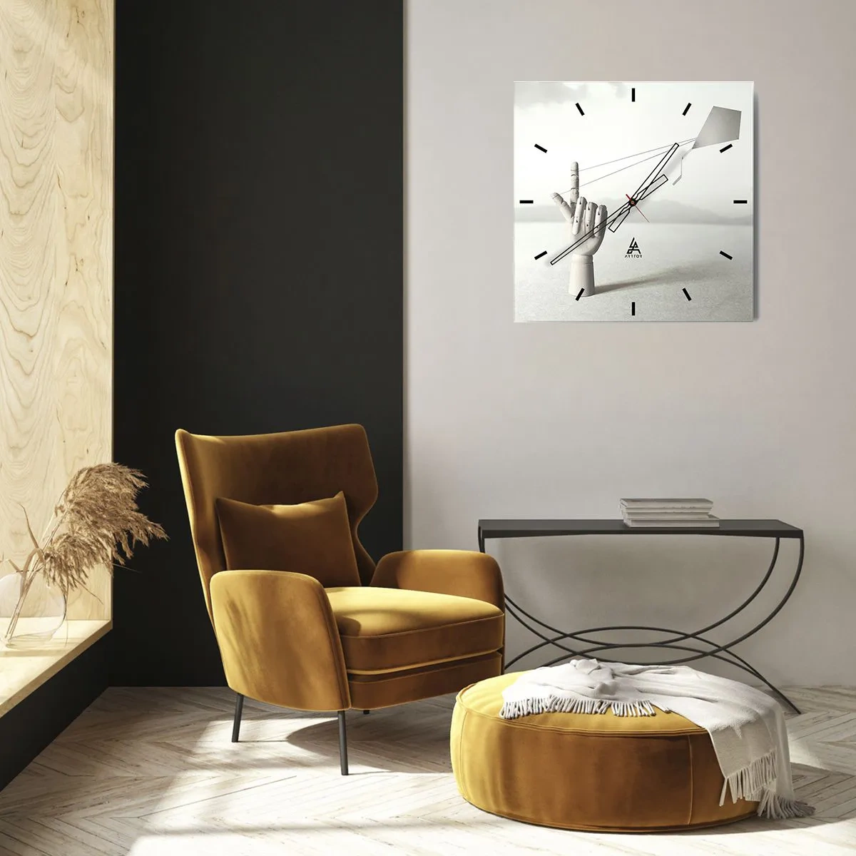 Wandklok - Klok - Krachttest - 30x30 cm