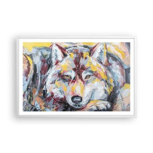 Poster in een witte lijst - Gemoedsrust onder dierbaren - 91x61 cm