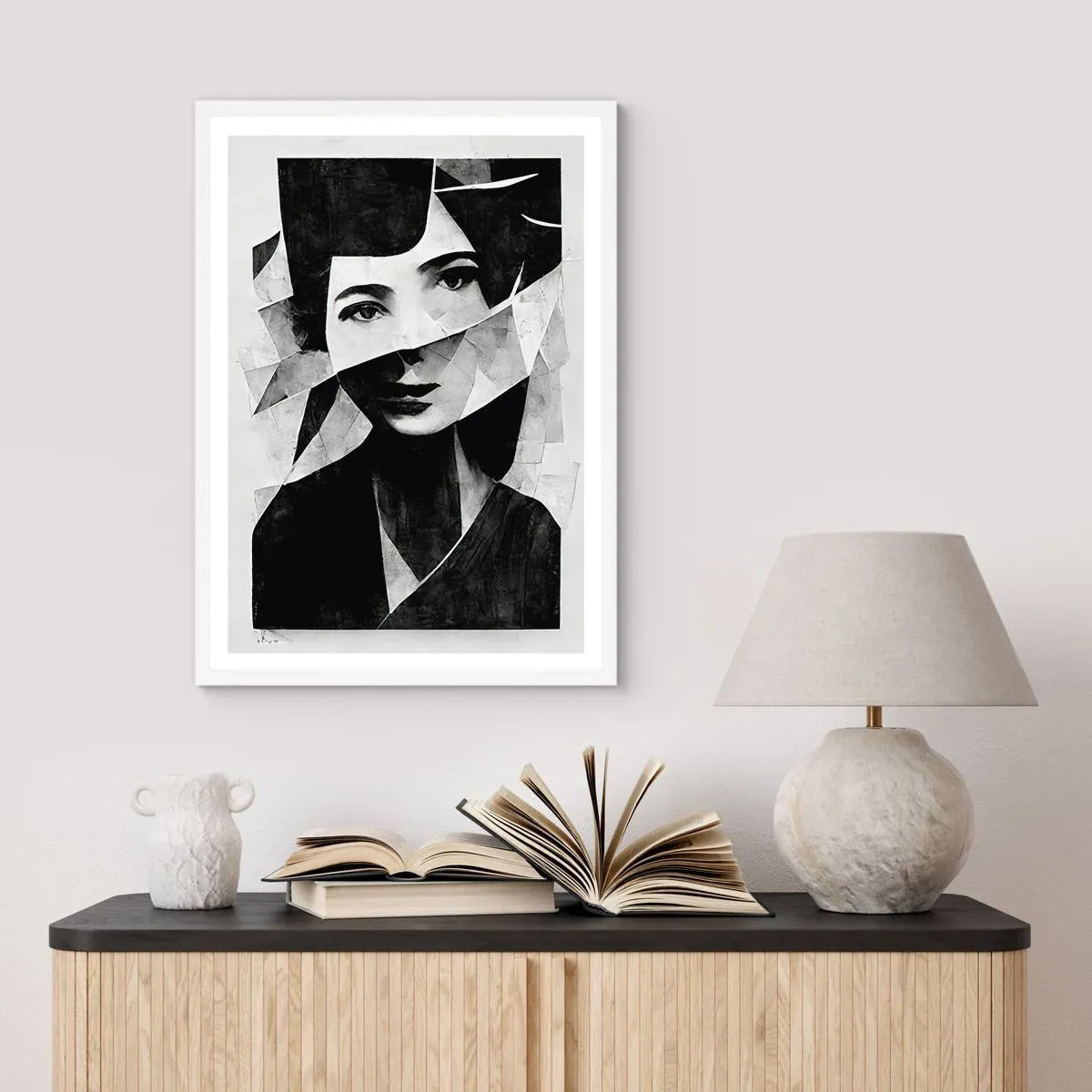 Poster in een witte lijst - Echt wat je bent... - 61x91 cm