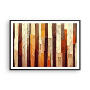 Poster in een zwarte lijst - Anthem van de bosbomen - 100x70 cm