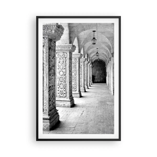 Poster in een zwarte lijst - En waar naar toe….? - 61x91 cm