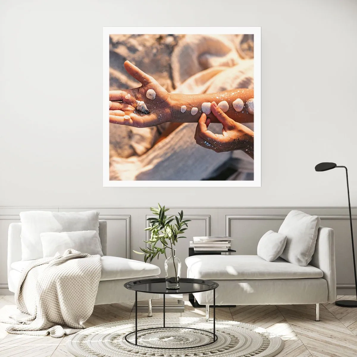 Poster - Schoonheid binnen handbereik - 60x60 cm