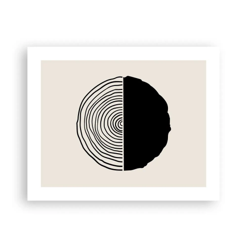 Poster - Half om half - 50x40 cm
