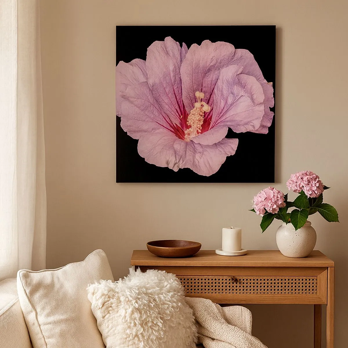 Schilderen op canvas - Recht in het hart - 30x30 cm