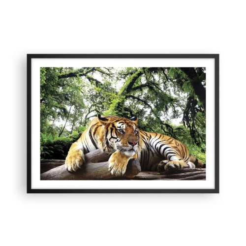 Poster in een zwarte lijst - Met vriendelijke groet - 70x50 cm