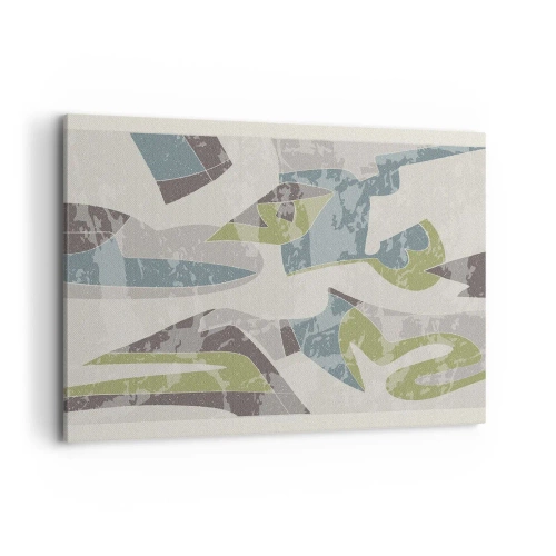 Schilderen op canvas - Compositie achter het glas - 100x70 cm