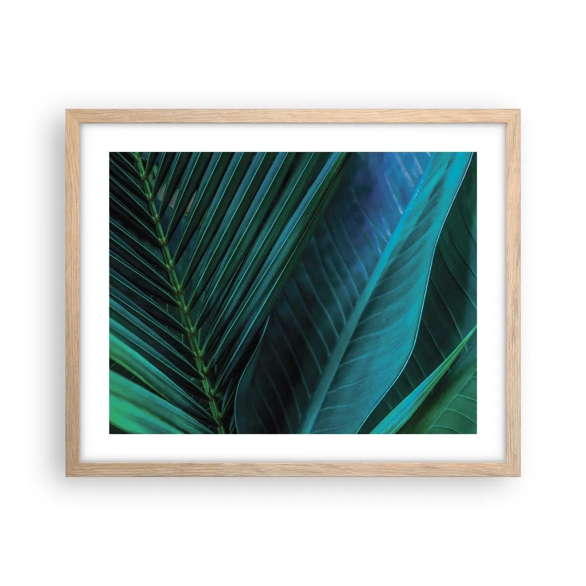 Een poster in een licht eiken lijst - De anatomie van groen - 50x40 cm