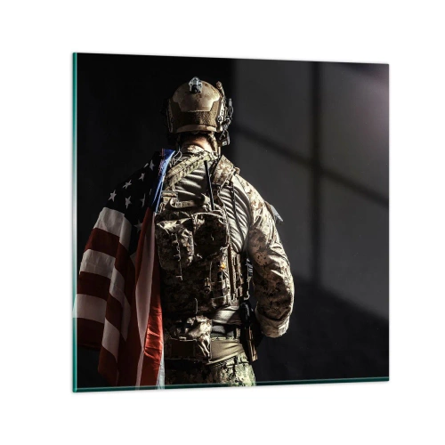 Schilderen op glas - Dat is waarom - 70x70 cm