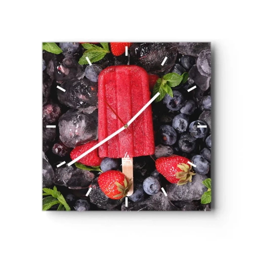 Wandklok - Klok - De smaak van hete zomer - 30x30 cm