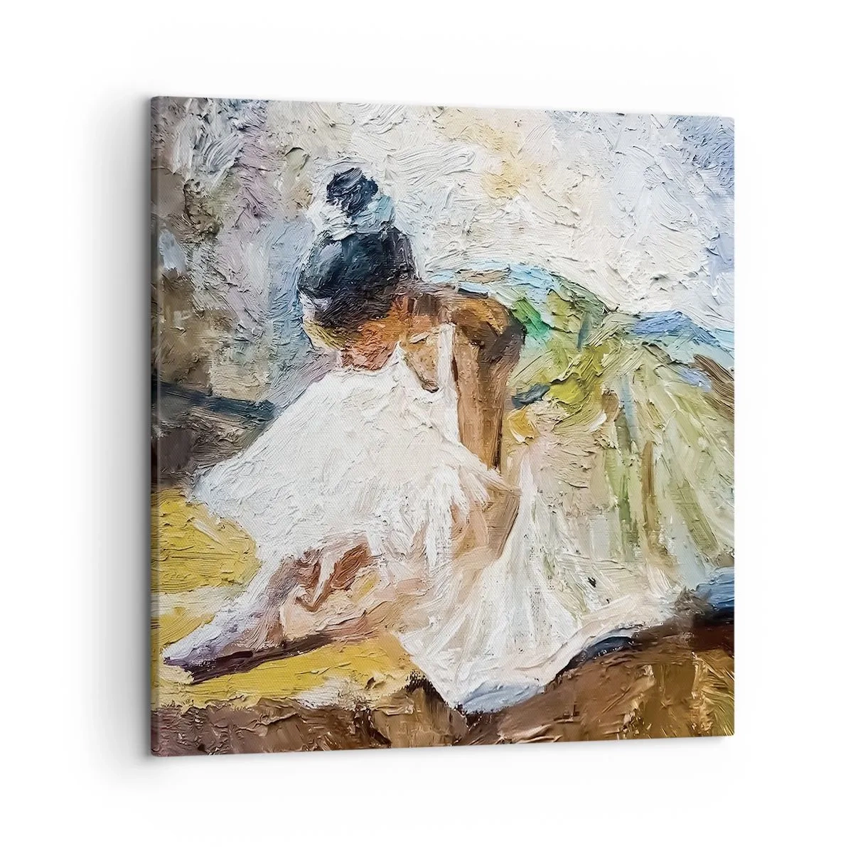 Schilderen op canvas - Naar een schilderij van Degas - 50x50 cm