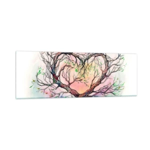 Schilderen op glas - Samen tegen de stormen - 90x30 cm