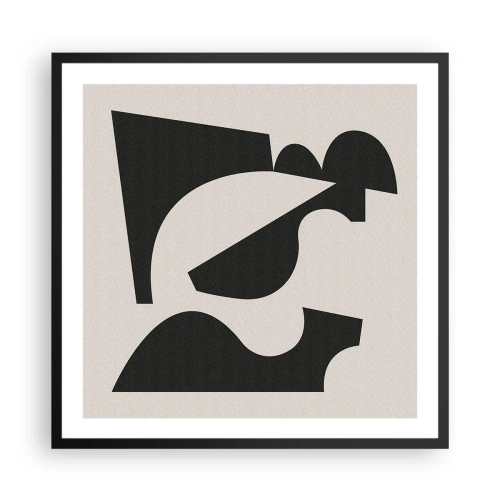 Poster in een zwarte lijst - Voor zelfassemblage - 60x60 cm