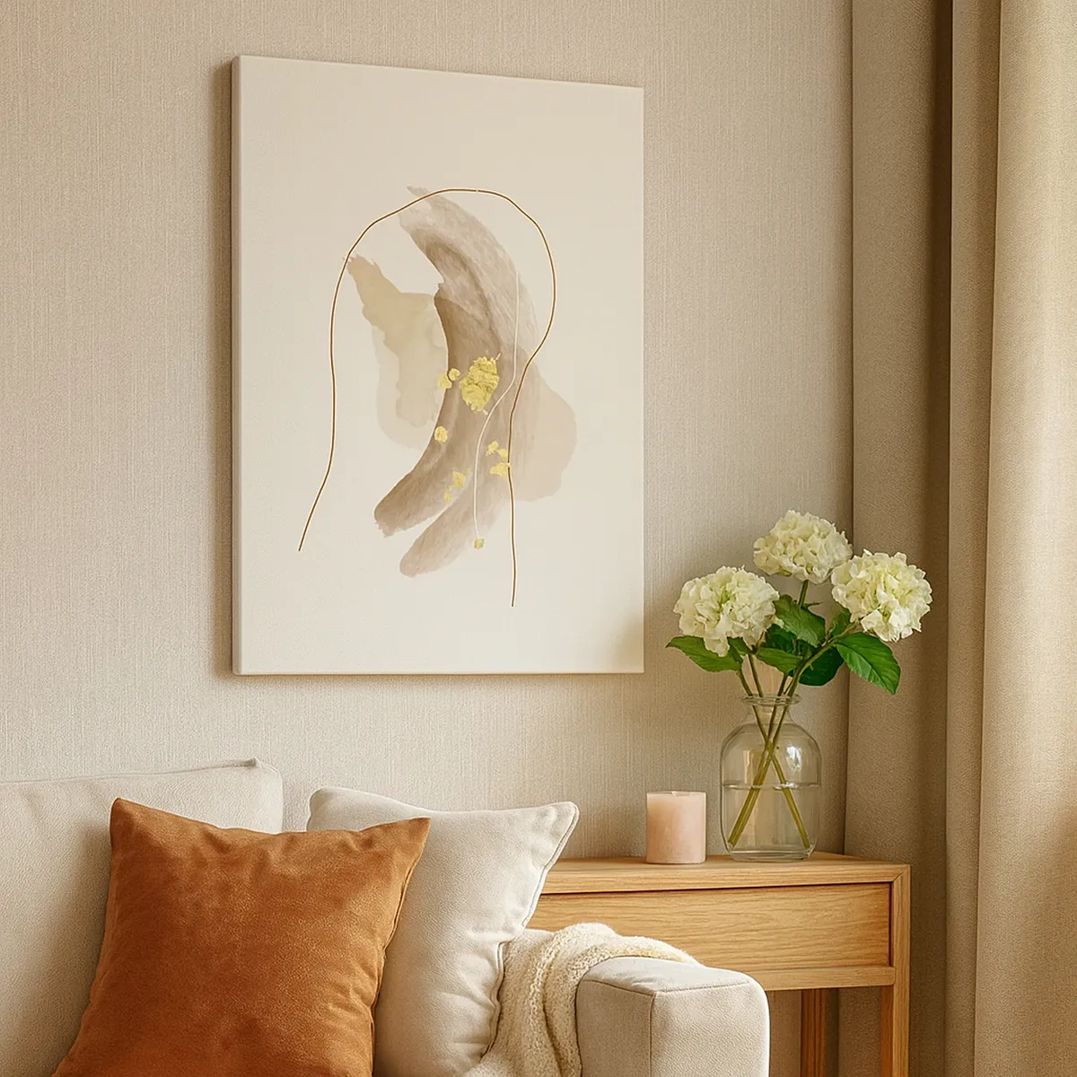 Schilderen op canvas - Ontmoet in de ruimte - 50x70 cm