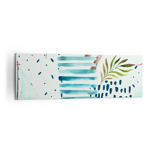Schilderen op canvas - Vakantie onder palmbomen - 160x50 cm
