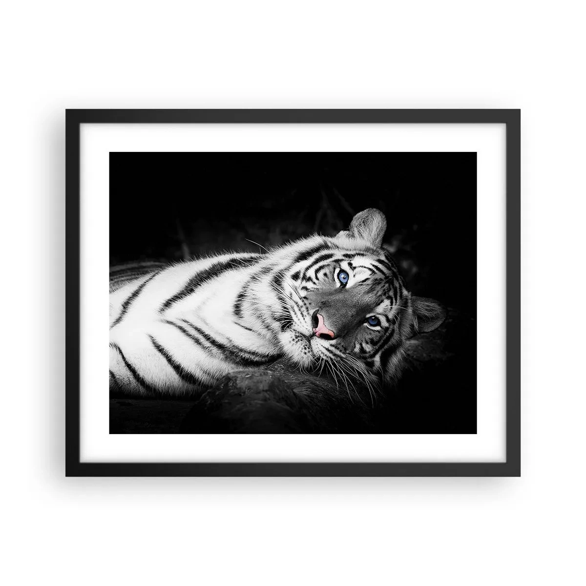 Poster in een zwarte lijst - Wildheid en vrede - 50x40 cm