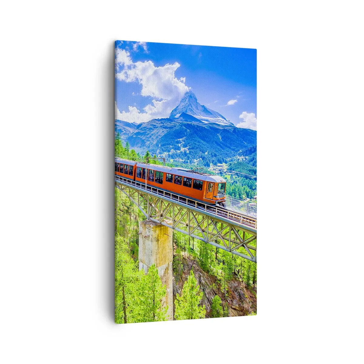 Schilderen op canvas - Het is tijd voor de Alpen - 45x80 cm