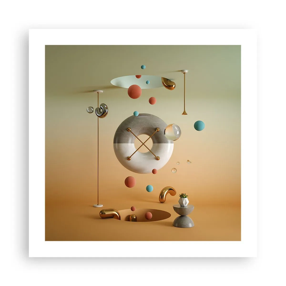 Poster - Er kan van alles gebeuren - 50x50 cm