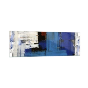 Schilderen op glas - Het geheim van blauw - 160x50 cm