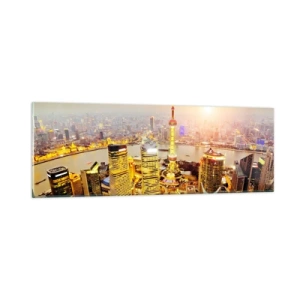 Schilderen op glas - Aziatische droom - 90x30 cm