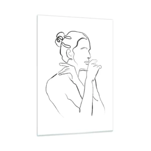 Schilderen op glas - Naakt: een sensueel mysterie - 50x70 cm