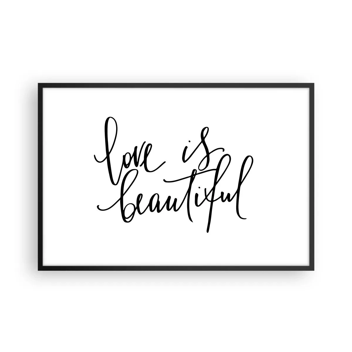 Poster in een zwarte lijst - Lees en herhaal - 91x61 cm