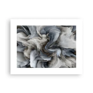 Poster - Steen en bloem - 40x30 cm