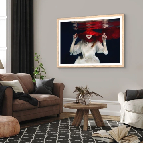 Een poster in een licht eiken lijst - Hatelijke godin in de Slavische mythologie - 100x70 cm