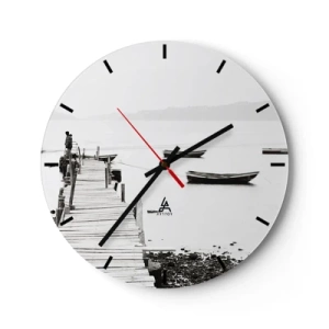 Wandklok - Klok - Stil en schoon boven het water - 40x40 cm