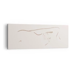 Schilderen op canvas - De vorm van verlangen - 140x50 cm