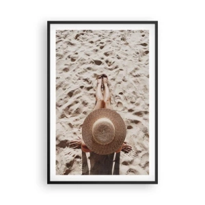 Poster in een zwarte lijst - De perfecte tijd - 61x91 cm