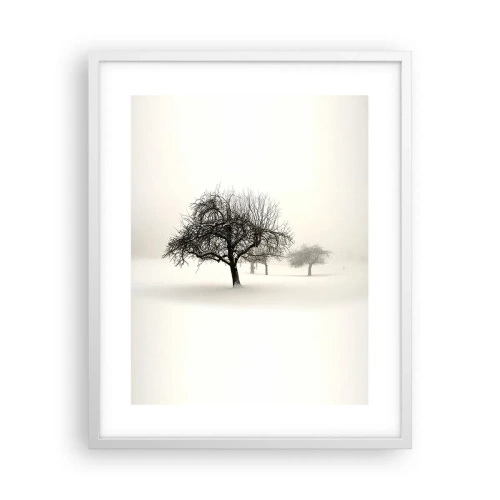 Poster in een witte lijst - Winterslaap - 40x50 cm