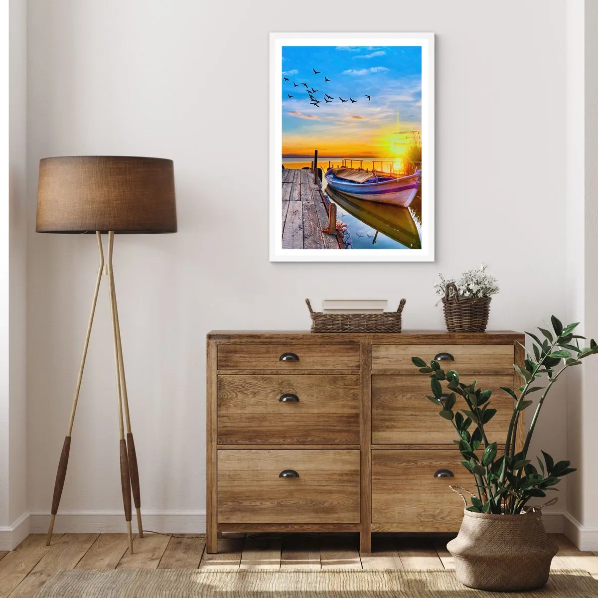 Poster in een witte lijst - Ik zie je morgen - 50x70 cm